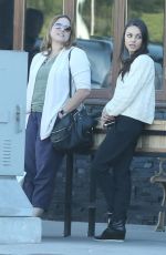 MILA KUNIS Out for Lunch at Cocina Condesa in Studio City 11/12/2015