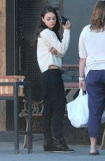 MILA KUNIS Out for Lunch at Cocina Condesa in Studio City 11/12/2015