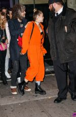 MILEY CYRUS Leaves Up and Down Nightclub in New York 11/28/2015