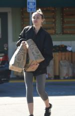 MILEY CYRUS Shopping at Whole Foods market in Los Angeles 11/05/2015