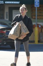 MILEY CYRUS Shopping at Whole Foods market in Los Angeles 11/05/2015