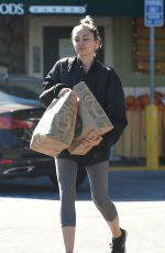MILEY CYRUS Shopping at Whole Foods market in Los Angeles 11/05/2015
