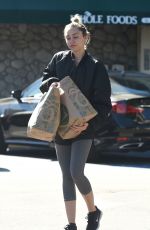 MILEY CYRUS Shopping at Whole Foods market in Los Angeles 11/05/2015