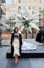 MIRANDA KERR at Swarovski Star Raising for 2015 Rockefeller Center Christmas Tree in New York 11/16/2015