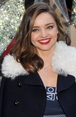 MIRANDA KERR at Swarovski Star Raising for 2015 Rockefeller Center Christmas Tree in New York 11/16/2015