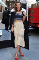 MIRANDA KERR at Swarovski Star Raising for 2015 Rockefeller Center Christmas Tree in New York 11/16/2015