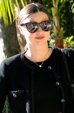 MIRANDA KERR Walks Her Dog Out in Los Angeles 11/21/2015