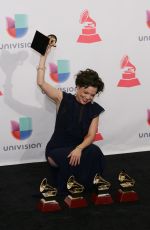 NATALIA LAFOURCADE at 2015 Latin Grammy Awards in Las Vegas 11/18/2015