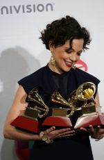NATALIA LAFOURCADE at 2015 Latin Grammy Awards in Las Vegas 11/18/2015