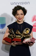 NATALIA LAFOURCADE at 2015 Latin Grammy Awards in Las Vegas 11/18/2015