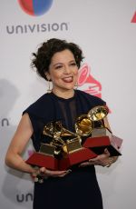 NATALIA LAFOURCADE at 2015 Latin Grammy Awards in Las Vegas 11/18/2015