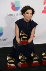 NATALIA LAFOURCADE at 2015 Latin Grammy Awards in Las Vegas 11/18/2015