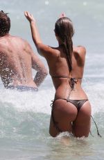 NATASHA OAKLEY in Bikini at a Beach in Sydney 11/23/2015