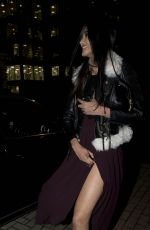 NEELAM GILL Arrives at Claridges for Release of New Christmas Tree by Christopher Baily from Burberry 11/18/2015