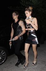 NICOLA PELTZ at Just Jared Halloween Party in Hollywood 10/31/2015