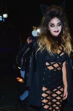 NICOLE SCHERZINGER at Heidi Klum Halloween Party in New York 10/31/2015