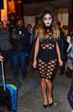 NICOLE SCHERZINGER at Heidi Klum Halloween Party in New York 10/31/2015