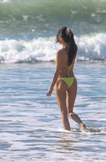 NICOLE WILLIAMS in Bijini on the Set of a Photoshoot at a Beach in Los Angeles 11/13/2015