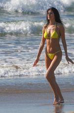 NICOLE WILLIAMS in Bijini on the Set of a Photoshoot at a Beach in Los Angeles 11/13/2015