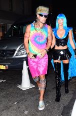 NINA AGDAL at Heidi Klum Halloween Party in New York 10/31/2015