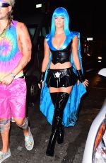 NINA AGDAL at Heidi Klum Halloween Party in New York 10/31/2015