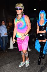 NINA AGDAL at Heidi Klum Halloween Party in New York 10/31/2015