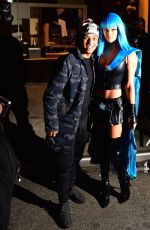 NINA AGDAL at Heidi Klum Halloween Party in New York 10/31/2015