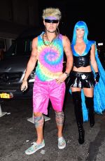 NINA AGDAL at Heidi Klum Halloween Party in New York 10/31/2015