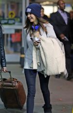 NINA DOBREV Arrives at Vancouver International Airport 11/17/2015