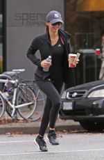 NINA DOBREV Leaves Yoga Class in Vancouver 11/03/2015