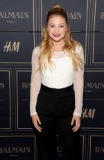OLIVIA HOLT at Balmain x H&M Los Angeles VIP Pre-launch in West Hollywood 11/04/2015