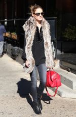 OLIVIA PALERMO Out and About in New York 11/16/2015