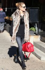 OLIVIA PALERMO Out and About in New York 11/16/2015
