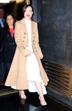 OLIVIA WILDE Leaves Rockefeller Center in New York 11/18/2015