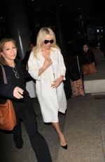 PAMELA ANDERSON at Los Angeles International Airport 11/17/2015