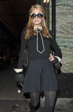 PARIS and NICKY HILTON Arrives at Sexy Fish Restaurant 11/16/2015