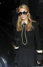 PARIS and NICKY HILTON Arrives at Sexy Fish Restaurant 11/16/2015