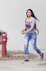 PARIS JACKSON in Ripped Jeans Out and About in Malibu 11/02/2015