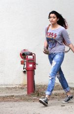 PARIS JACKSON in Ripped Jeans Out and About in Malibu 11/02/2015