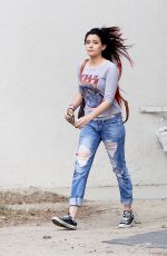 PARIS JACKSON in Ripped Jeans Out and About in Malibu 11/02/2015