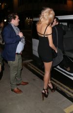 PIXIE LOTT Leaves Zebrano City Restaurant in London 11/14/2015