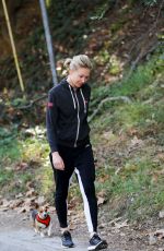 PORTIA DE ROSSI Walks Her Dog in Los Angeles 11/15/2015