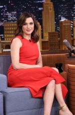RACHEL WEISZ at The Tonight Show with Jimmy Fallon in New York 11/19/2015