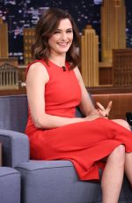 RACHEL WEISZ at The Tonight Show with Jimmy Fallon in New York 11/19/2015