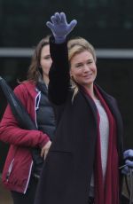 RENEE ZELLWEGER on the Set of New Bridget Jones Movie in London 11/06/2015