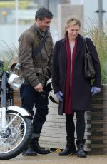 RENEE ZELLWEGER on the Set of New Bridget Jones Movie in London 11/06/2015