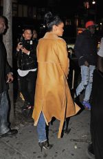 RIHANNA Aarrives at Sono Nightclub in New York 11/21/2015