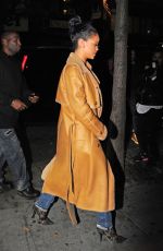 RIHANNA Aarrives at Sono Nightclub in New York 11/21/2015
