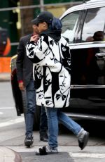 RIHANNA Arrives at Her Appartment in New York 11/22/0015
