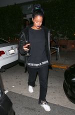 RIHANNA Leaves Giorgio Baldi Restaurant in Santa Monica 11/072015